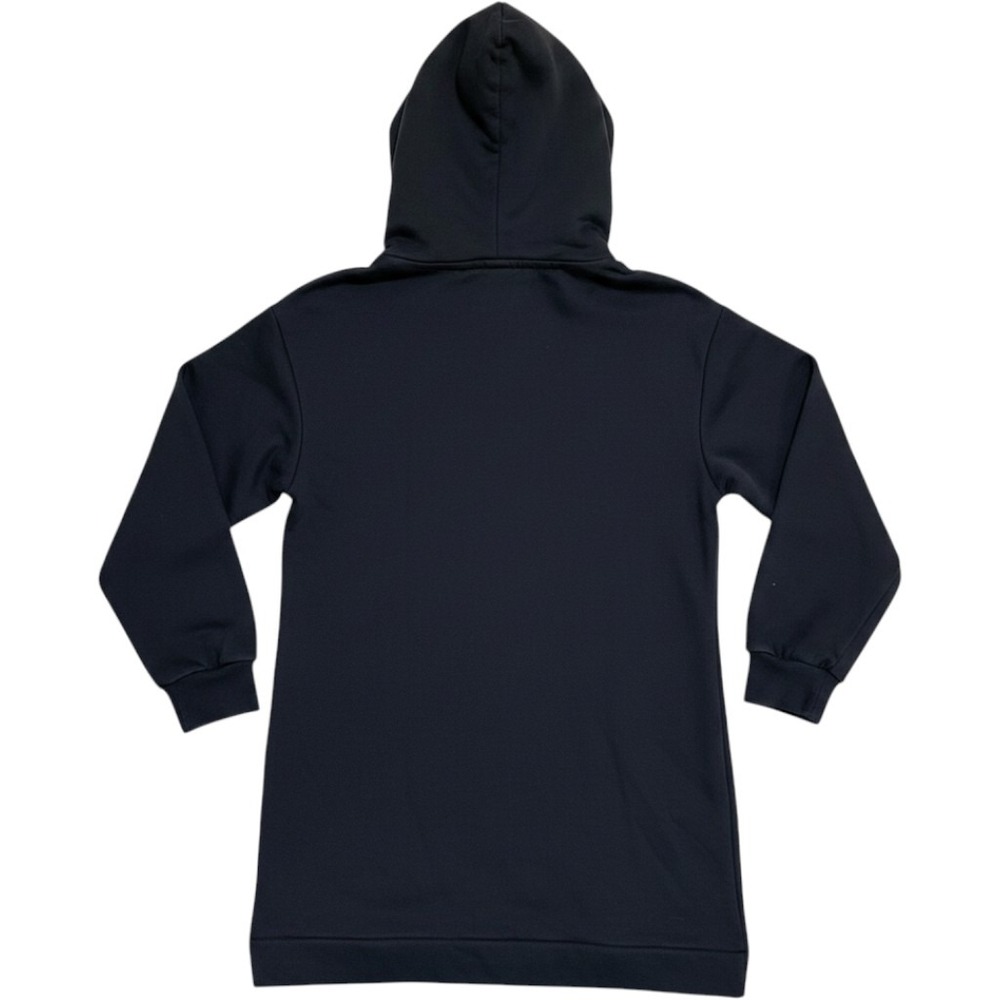 Zara Hoodie Dress Womens M Black Cotton Long Sleeve Pullover Mini Minimalist